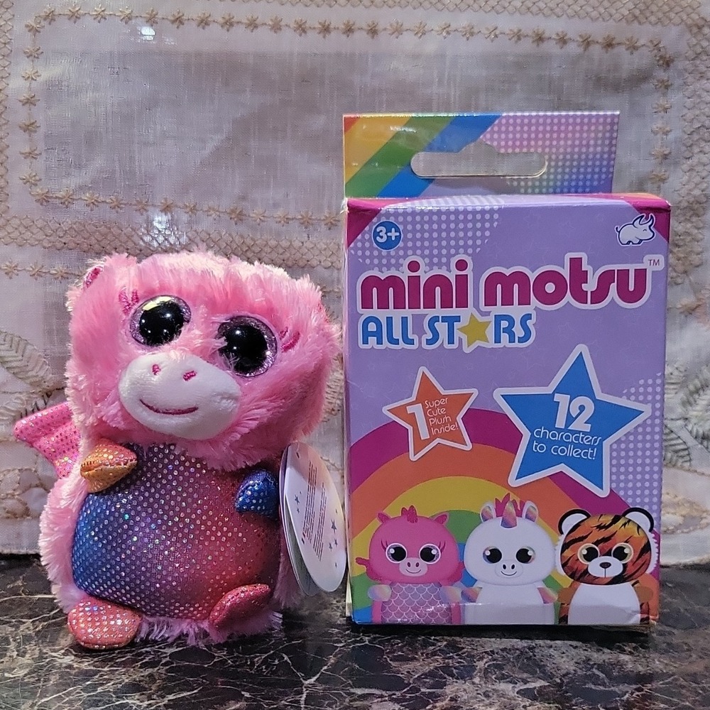 Keel Toys Mini Motsu All Stars Pig Plush Doll Pink Multicolor Mini 2019 Handmade